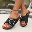 Women’s Comfortable Slip On Buckle Sandals