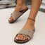 Women’s Comfortable Slip On Buckle Sandals