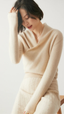 V-Neck Wrap Cashmere Sweater for Women