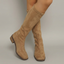 Classic Camel Colored Knee-High Suede Boots for Women