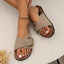 Women’s Comfortable Slip On Buckle Sandals