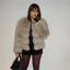 Cropped Faux Fur Jacket for Women