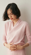V-Neck Wrap Cashmere Sweater for Women