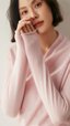 V-Neck Wrap Cashmere Sweater for Women