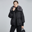 Faux Fur Collar Quilted Puffer Winter Jacket for Women