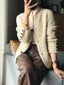 Comfortable Wool Textured Knit Cardigan for Women