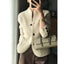 Comfortable Wool Textured Knit Cardigan for Women