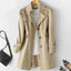 Chic Button Front Trench Coat for Women