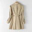 Chic Button Front Trench Coat for Women
