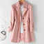 Chic Button Front Trench Coat for Women