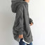 Casual Oversized Full Zip Hoodie for Women