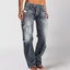 Casual Wide-Leg Denim Jeans for Women