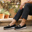 Chain Detail Comfortable Slip On Loafers for Women