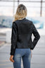 Chic Slim Fit Biker Jacket for Women