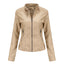 Chic Slim Fit Biker Jacket for Women
