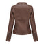Chic Slim Fit Biker Jacket for Women