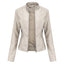 Chic Slim Fit Biker Jacket for Women