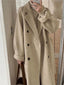 Classic Double Breasted Tailored Overcoat for Women