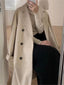 Classic Double Breasted Tailored Overcoat for Women