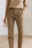 Casual High Waist Tailored Straight Leg Trousers for Women