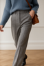Casual High Waist Tailored Straight Leg Trousers for Women