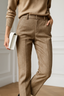 Casual High Waist Tailored Straight Leg Trousers for Women
