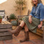 Cowboy Embroidered Ankle Boots for Women
