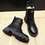 Lined Black Ankle Boots for Women