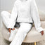 Women's Cozy Two Piece Fleece Loungewear Set