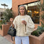 Cozy Oversized Wool Blend Knit Sweater for Women