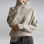 Diamond Cable Mock Neck Knit Sweater for Women