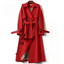 Double Breasted Long Trench Coat for Women