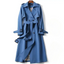Double Breasted Long Trench Coat for Women