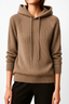 Lightweight Comfortable Ribbed Knit Hoodie for Women