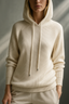 Lightweight Comfortable Ribbed Knit Hoodie for Women