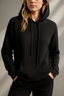 Lightweight Comfortable Ribbed Knit Hoodie for Women