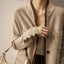 Elegant Buttoned Knit Cardigan for Women