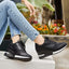 Elevated Wedge Lace Up Sneakers for Women