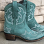 Cowboy Embroidered Ankle Boots for Women