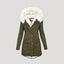 Faux Fur Lined Hooded Winter Parka for Women