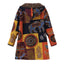 Floral Sherpa Lined Cotton Blend Hooded Coat for Women