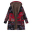 Floral Sherpa Lined Cotton Blend Hooded Coat for Women