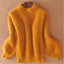 Fuzzy Plush Oversized Turtleneck Sweater for Women