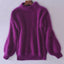 Fuzzy Plush Oversized Turtleneck Sweater for Women