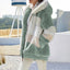 Hooded Full Zip Plush Coat for Women