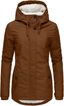 Insulated Fleece Lined Hooded Long Parka for Women