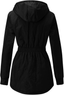 Insulated Fleece Lined Hooded Long Parka for Women