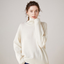 Lightweight Oversized Wool Turtleneck Sweater for Women