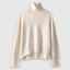 Lightweight Oversized Wool Turtleneck Sweater for Women