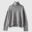 Lightweight Oversized Wool Turtleneck Sweater for Women